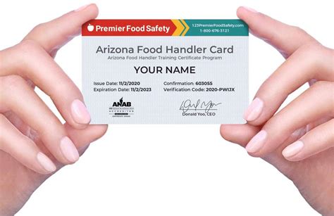 smart health card arizona|replacement food handlers card az.